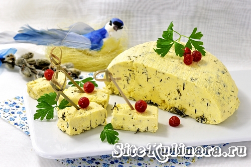 Мастер-класс: Домашний сыр с зеленью